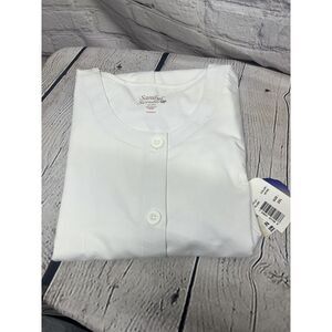 SANIBEL SCRUBS Medical/Dental Jacket‎ White Lab Coat Womens 2XL New w/tags